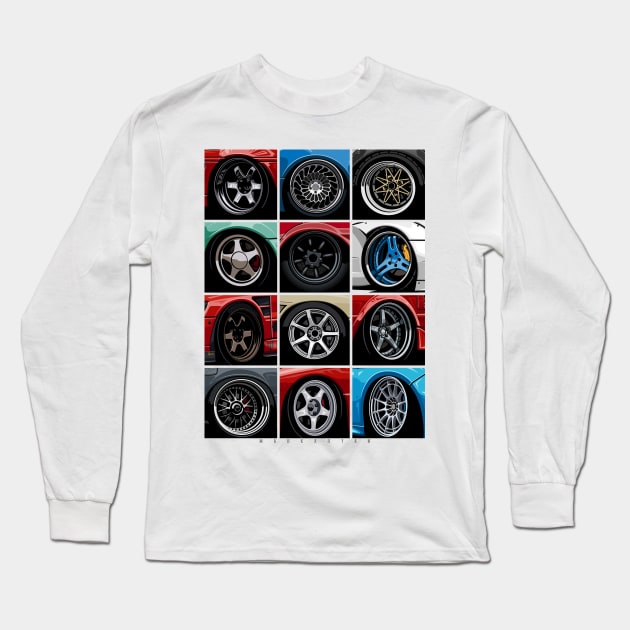 Wheels Long Sleeve T-Shirt by Markaryan